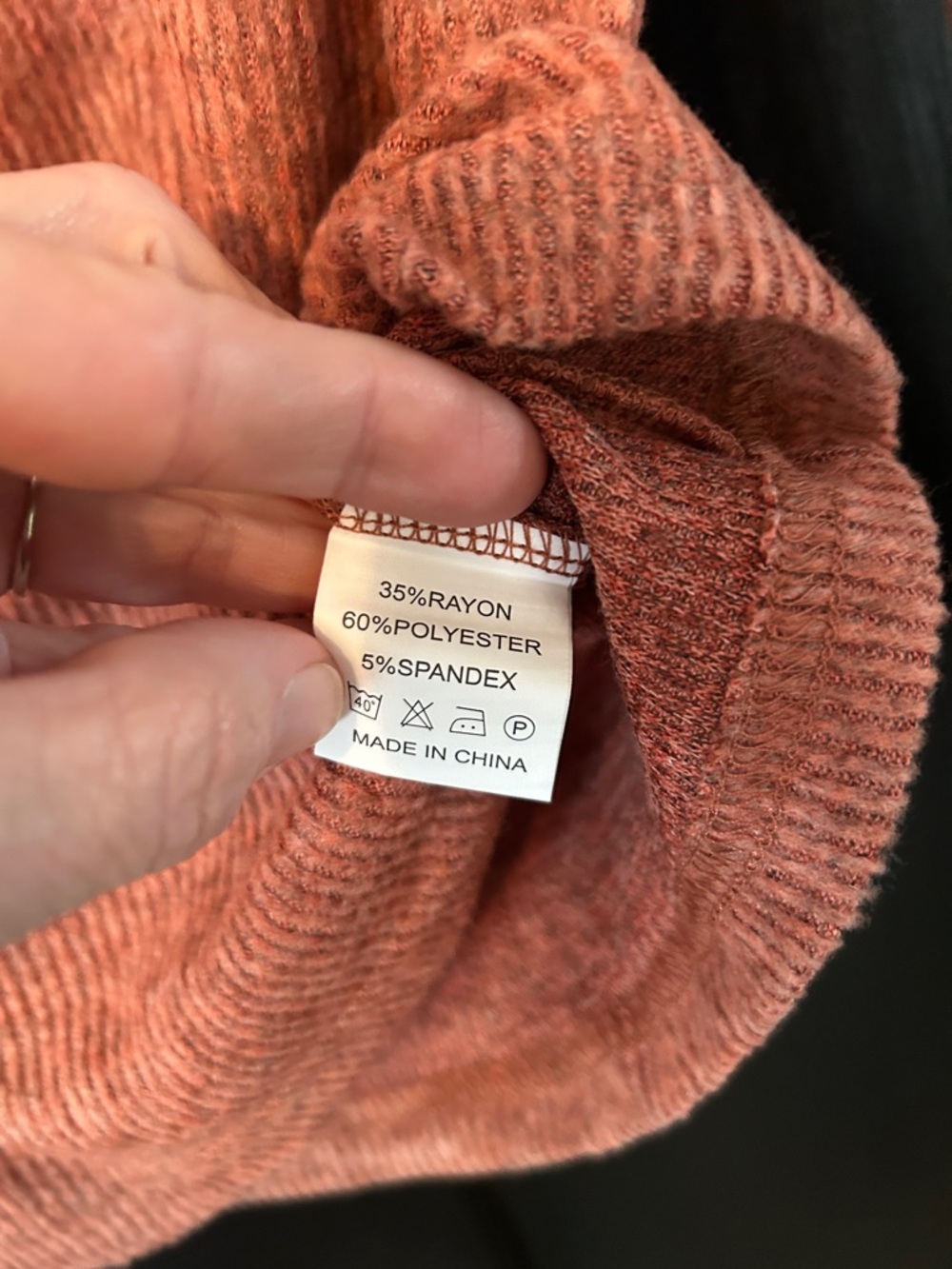 NWOT Soft Ribbed Long-Sleeve - Picture 3 of 4